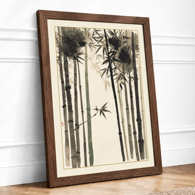 Bamboo Grove Japandi - Framed Print