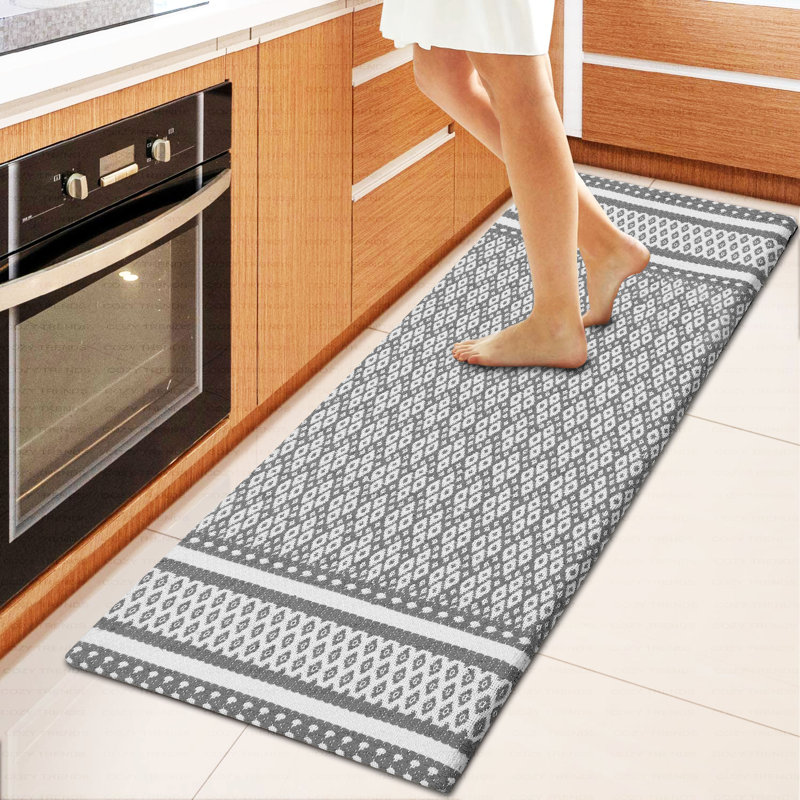 Ensemble de tapis anti-fatigue 2 pièces Jochen, gris