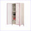 Commodes et amp; Garde-robes | Élégante garde-robe papillon en métal avec rangement | Blanc, mauve