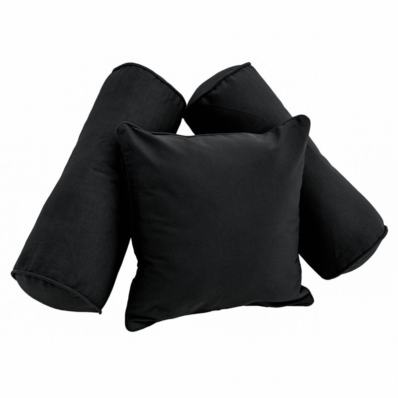  Coussin 3 pièces Soft Home Furnishings, Noir