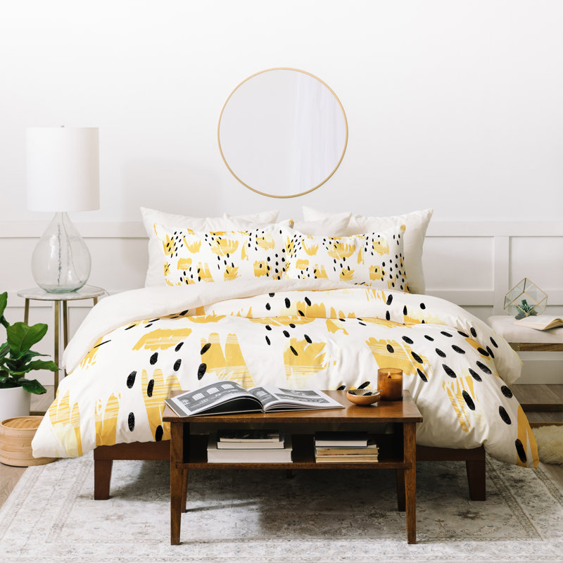 Modern & Contemporary Polyester Duvet Cover, Twin