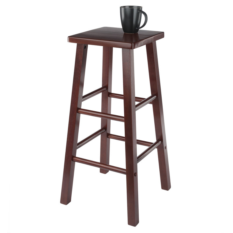 Tabouret de bar et de comptoir Reza, Tabouret de bar (siège d'une hauteur de 29,02 po), Noyer
