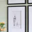 Ensemble de 4 reproductions d'art mural