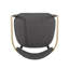 Ensemble de 2 tabourets de bar, tabourets de bar rembourrés à hauteur de comptoir avec dossier et pieds en fer pour îlot de cuisine, assise en tissu gris, capacité de poids de 260 lb-902271505