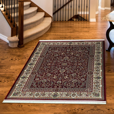 Doan Oriental Hand Hooked Area Rug