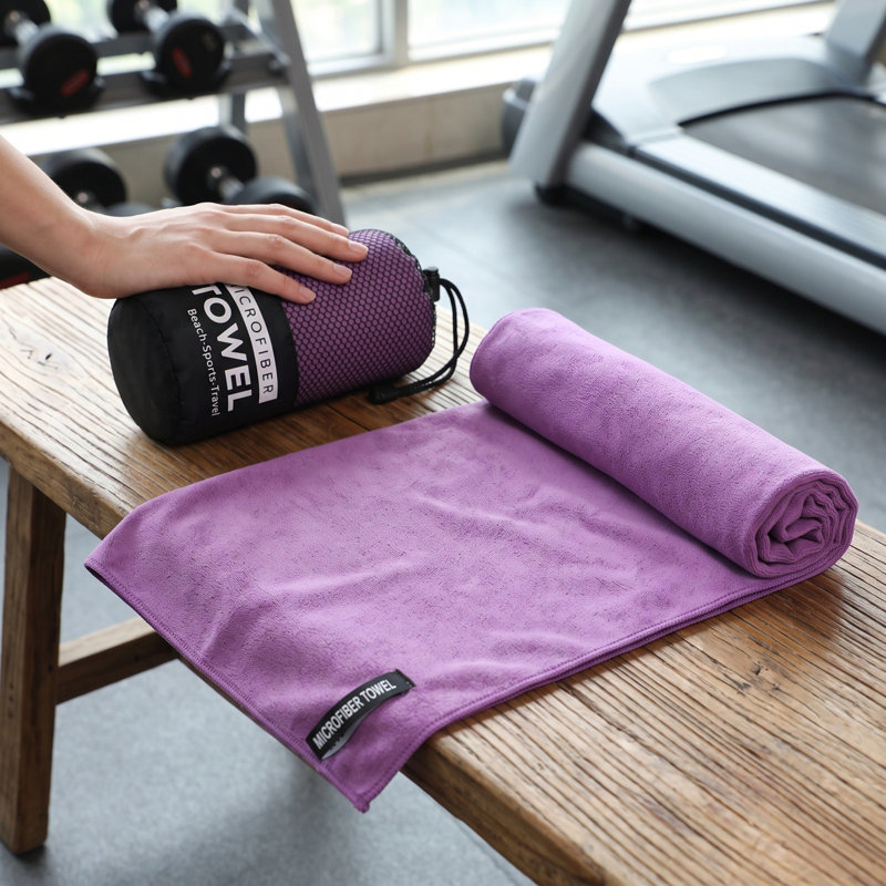 Serviette de bain / Serviette de bain en molleton, Mauve