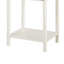 Table d'appoint Nema, tiroir à panneau en rotin et tablette, blanc moderne-117053558