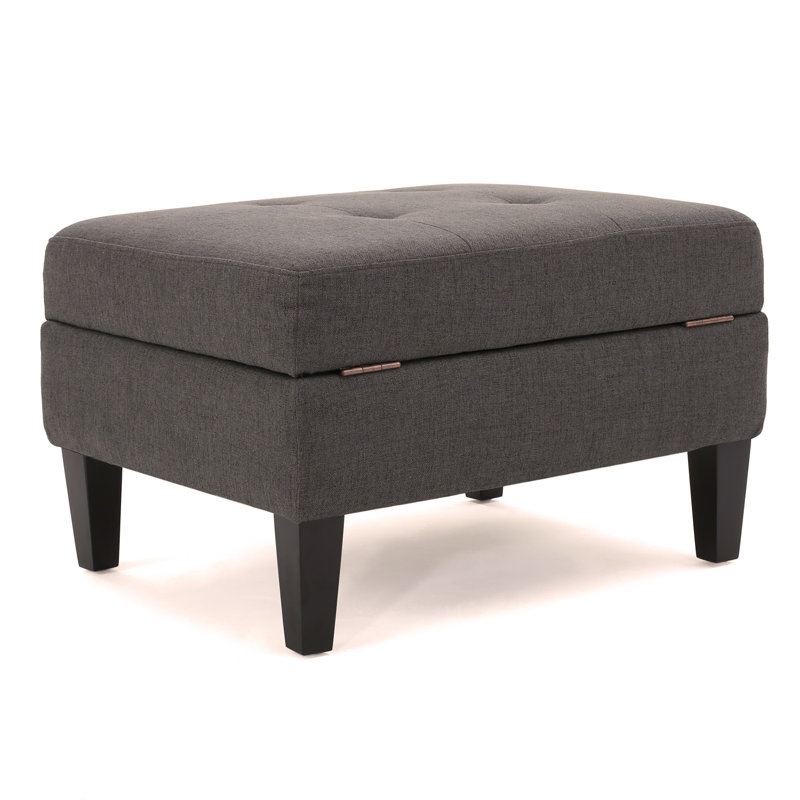 STORAGE OTTOMAN, Dark Gray