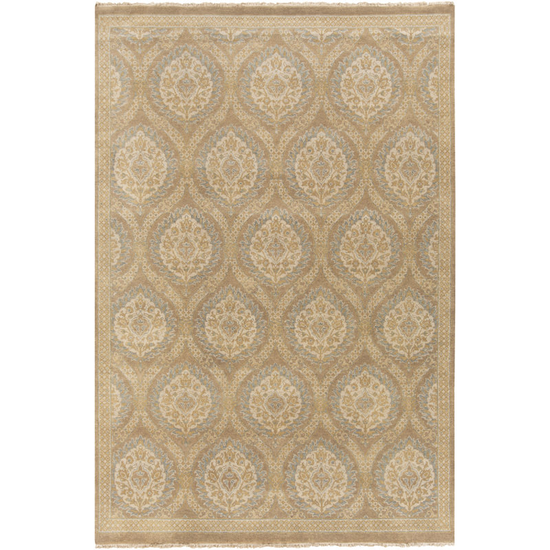Bois de palmier moka/Beige tapis, 2' x 3'