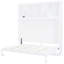 Grand lit en blanc avec tablettes supérieures et - Gain de place pour les chambres d'amis Amalgames de matelas confortables sans tablettes