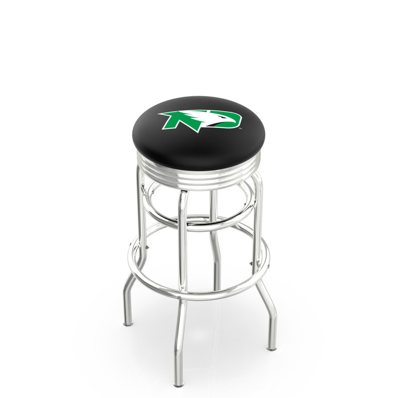 Tabouret de bar Logo Series, Tabouret de bar d'une hauteur de siège de 30 po, Double anneau chromé