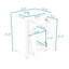 Meuble-lavabo en bois avec tablette réglable et portes-1125778358