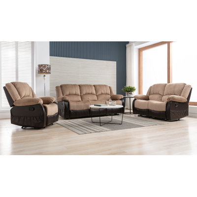 Alizzon 3 - Piece Faux Leather Living Room Set