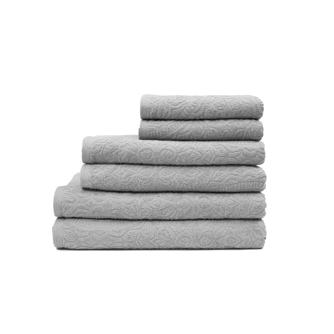 Estes 6 Piece 100% Cotton Towel Set Alcott Hill® 