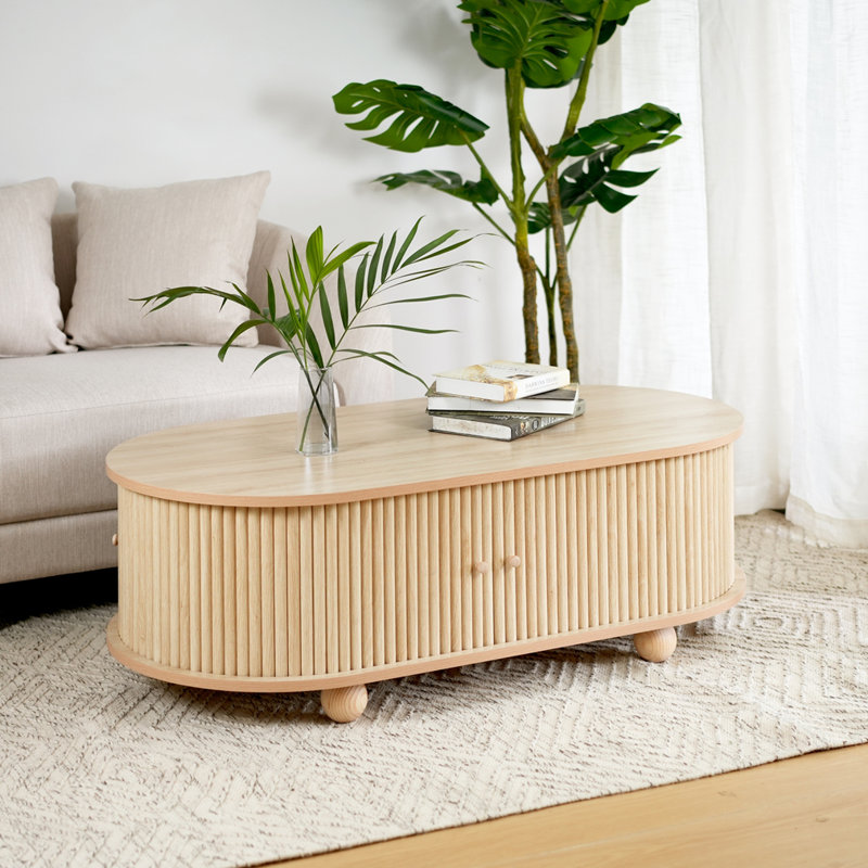 Table basse rustique en bois rétro