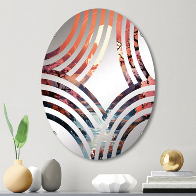 Miroir mural oval