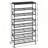 8-Tier Shoe Rack, Heavy-Duty Metal Shoe Storage Organizer With Wood Shelves, Large Capacity For Up To 32 Pairs, Space-Saving Design For Entryway, Closet, Hallway, And Garage