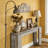 Farmhouse Wood Sofa Table Entryway Table-1734124521