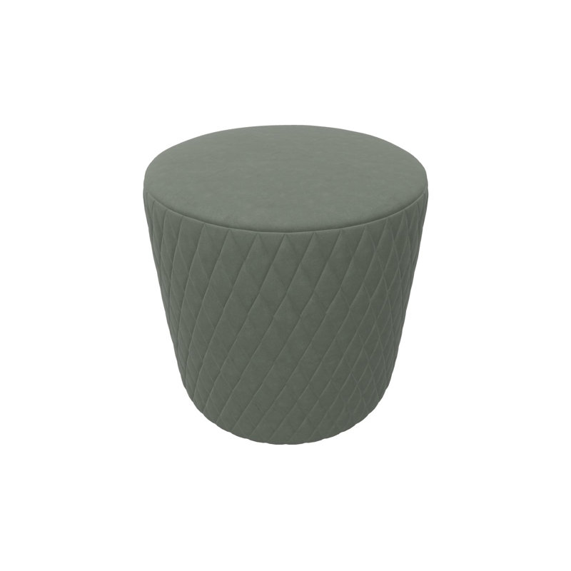 Repose-pieds Carlyrose, 100 % polyester gris