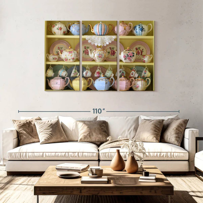 Senne Teaware Collection, 48" H x 74" W