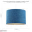 20cm H Linen Drum Lamp Shade ( Screw On )-1882646942