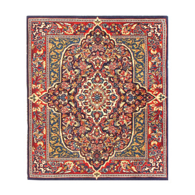 Walace One-of-a-Kind 3'2" X 2'9" Square Area Rug in Navy Blue