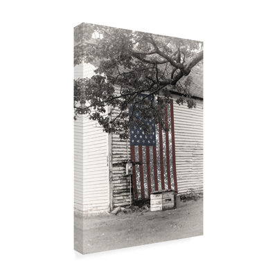 Decent Exposures Barn Flag II Canvas Art