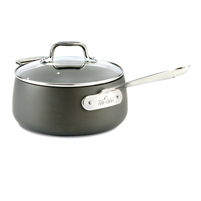 All-Clad Ha1 Non-Stick Hard-Anodized Aluminum Saucepan with Lid