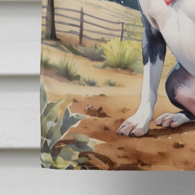 Drapeau Cowboy Welcome House, Boston-terrier