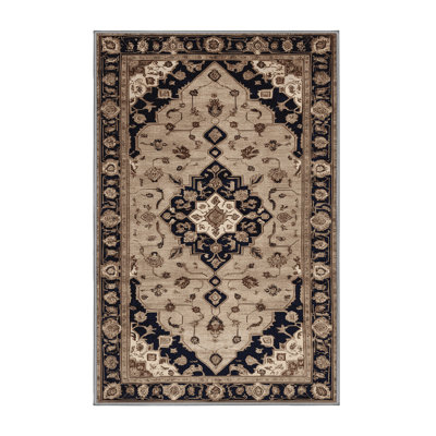 Tapis persan gris lavable à la machine