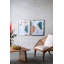 S / 3 22 x 26 x 0,6 po, art mural Marcia