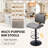 Adjustable Swivel Upholstered Bar Stools Counter Stools (Set of 4)-1093358749-1093358750