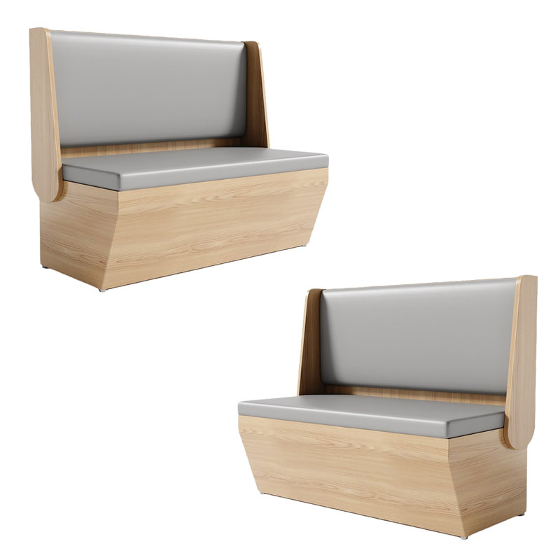 Banc rembourré en similicuir Light Luxury
