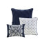 Ensemble d'édredon en coton 7 pièces Indigo Cal King-121790677
