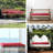 Burgundy Tufted Waterproof Bench Cushion – Fade-Resistant Patio Swing & Outdoor/Indoor Seating
