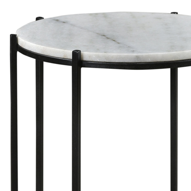 Ines  Marble Top End Table