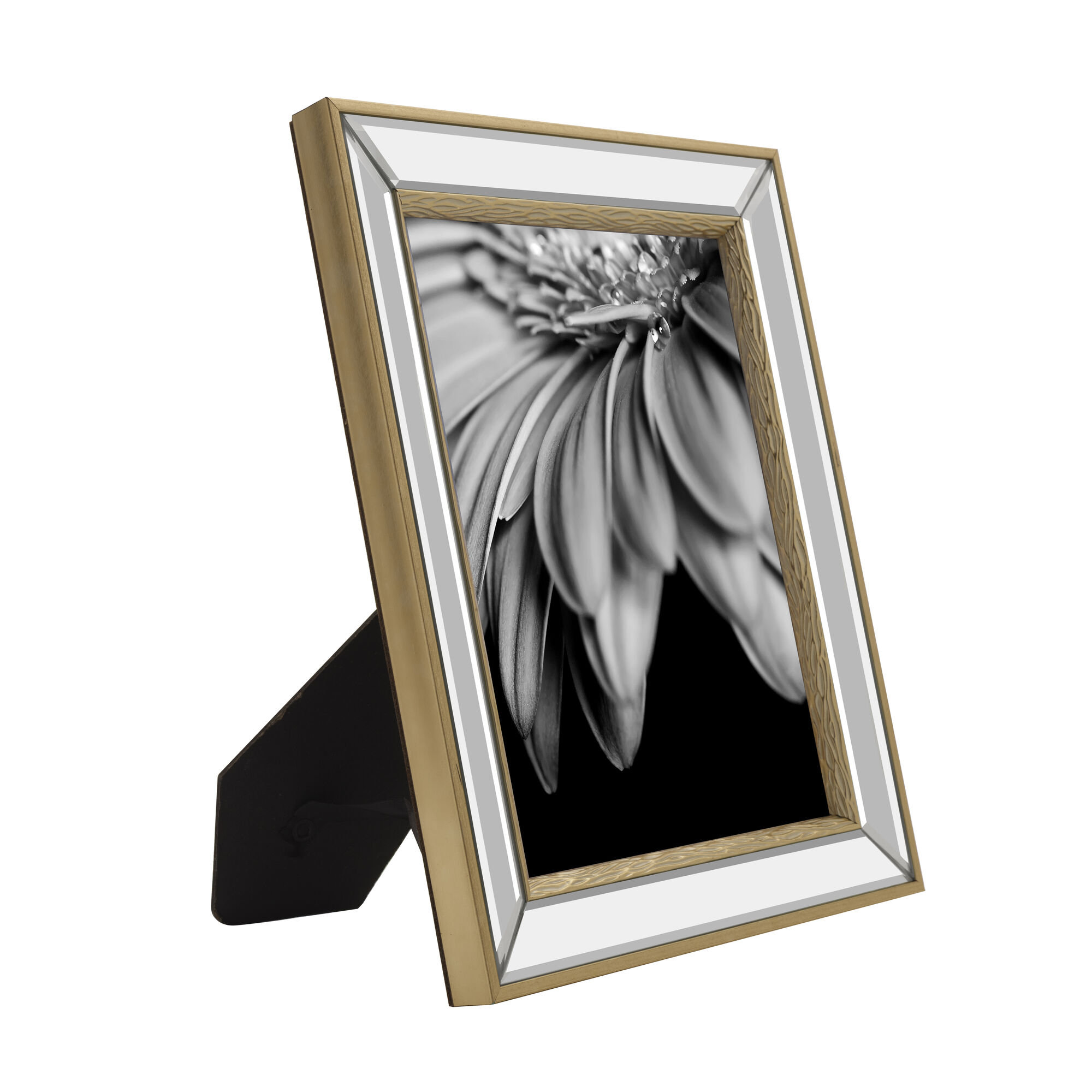 OUKEYI Glass Picture Frames 8x10 Mirrored Edge Glass£¬8x10 Picture Frame  Glass Frames 8 by 10 inch Photo Display with Glass Front for Posters