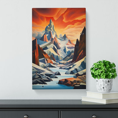 Glacier Dadaism - Wrapped Canvas