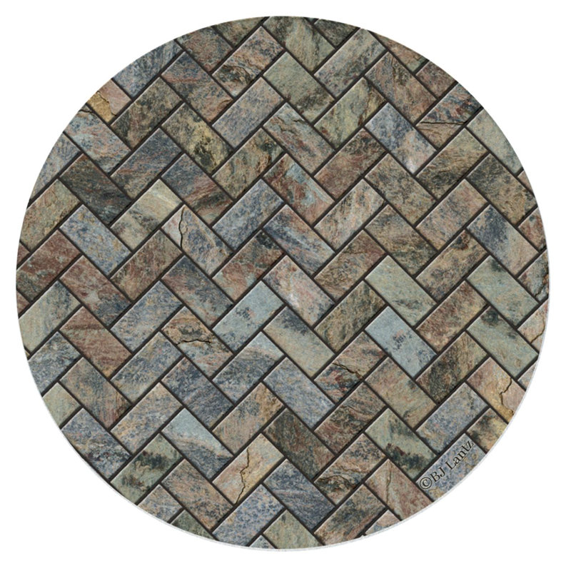 Stoneware Round 4 Piece Coaster Set