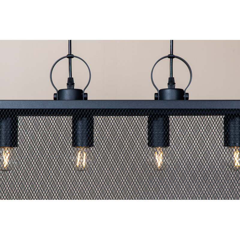 Albia 4 - Light Black Geometric Pendant