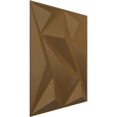 Panneau mural décoratif 3D EnduraWall Marquise l 19 5/8 po x H 19 5/8 po, ruée vers l'or métallique (couvre 2,67 pieds carrés)