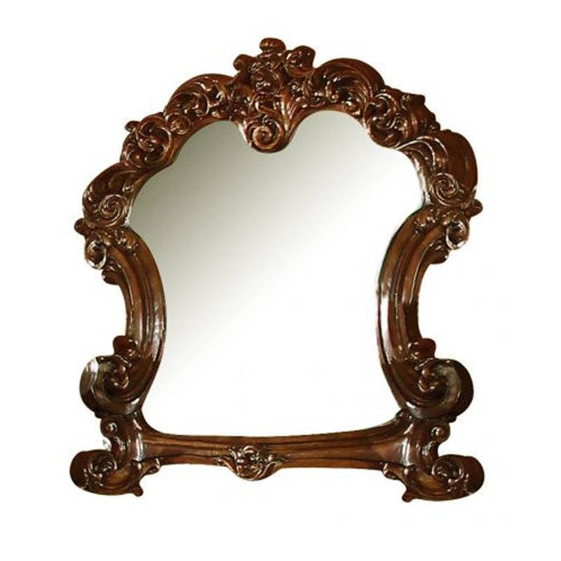 Miroir arqué pour commode Carlene, Brun
