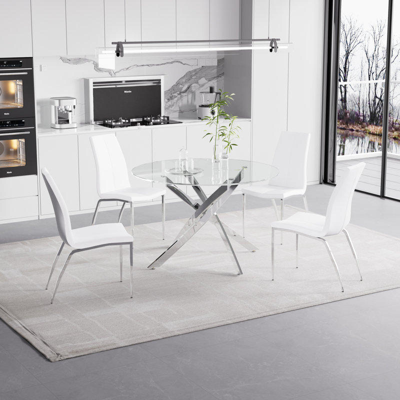 Ensemble repas pour 4 personnes Gunaratnam, Noir, Argent