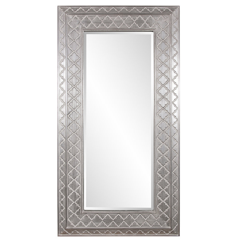 Diakite Wood Rectangle Wall Mirror