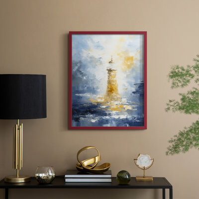 «NAUTICAL Series», reproduction encadrée en bois massif