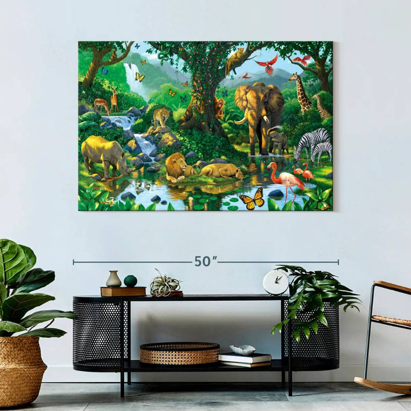 Brampt Jungle Harmony, 32" H x 48" W