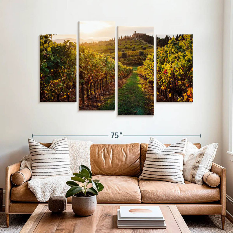 Alvord Tuscan Vineyard Sunset, H 42 po x l 68 po