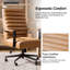 Chaise de bureau pivotante inclinable en similicuir Martha-1165439861