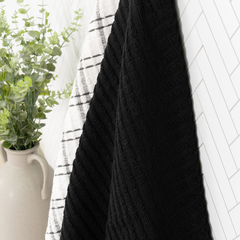 Royale Jewel Collection, Kitchen Linens Gift Set, Black