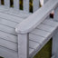 Banc d'extérieur en bois 56 po avec dossier et accoudoirs Analys Outsunny-111178725